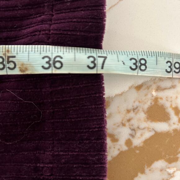 Free People Roxy Ribbed Midi Pencil Skirt Zip Front Purple SZXL - Picture 10 of 13